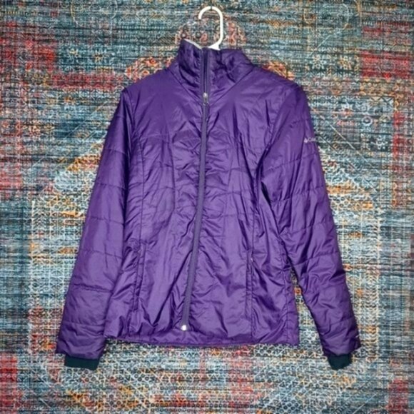 Columbia womens solid eggplant Omni Heat jacket S - Picture 1 of 5